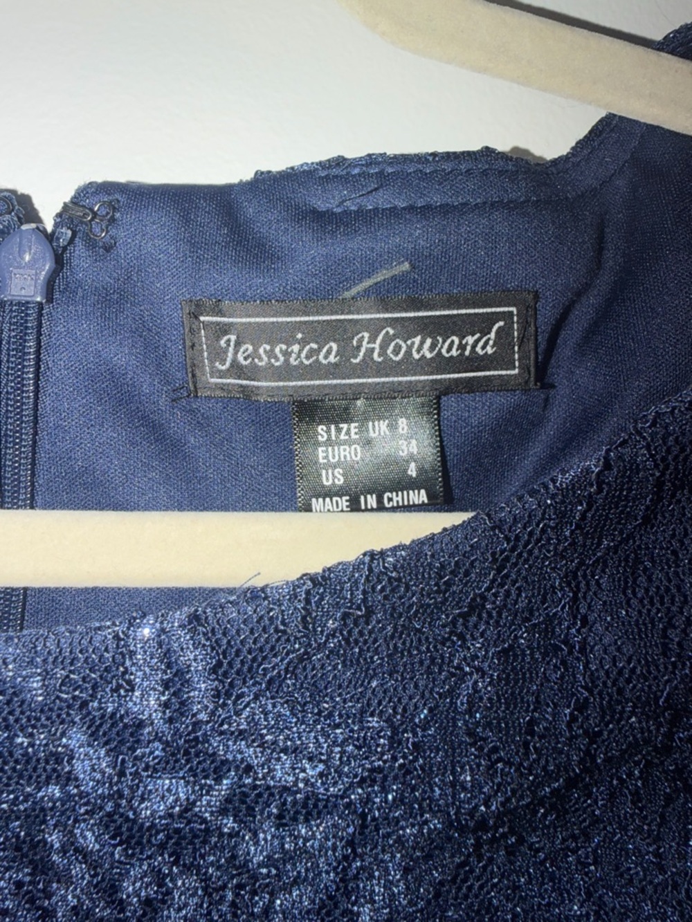 Jessica Howard Navy Lace Cocktail Dress